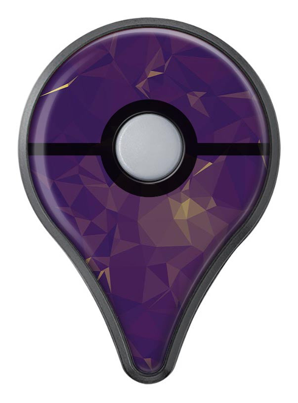 Abstract Purple and Gold Geometric Shapes Pokémon GO Plus Vinyl Protective Decal Skin Kit