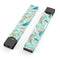 Blue Coral Whispy Feathers - Premium Decal Protective Skin-Wrap Sticker compatible with the Juul Labs vaping device