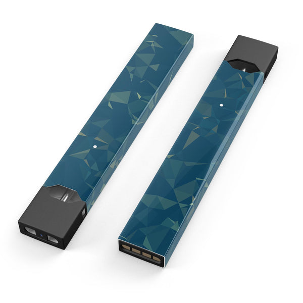 Blue Geometric V10 - Premium Decal Protective Skin-Wrap Sticker compatible with the Juul Labs vaping device