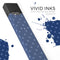 Blue Polka Dots Over Navy  - Premium Decal Protective Skin-Wrap Sticker compatible with the Juul Labs vaping device
