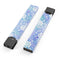 Blue Watercolor and White Flower Print Pattern - Premium Decal Protective Skin-Wrap Sticker compatible with the Juul Labs vaping device