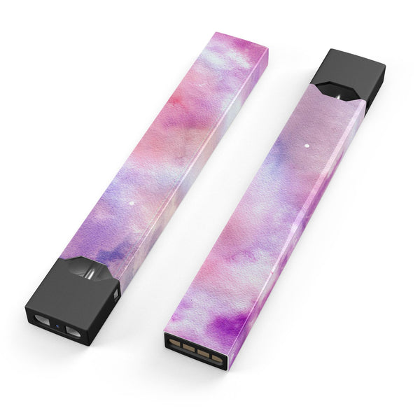 Blue to Purps Absorbed Watercolor Texture - Premium Decal Protective Skin-Wrap Sticker compatible with the Juul Labs vaping device