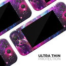 Bright Trippy Space - Skin Wrap Decal for Nintendo Switch Lite Console & Dock - 3DS XL - 2DS - Pro - DSi - Wii - Joy-Con Gaming Controller