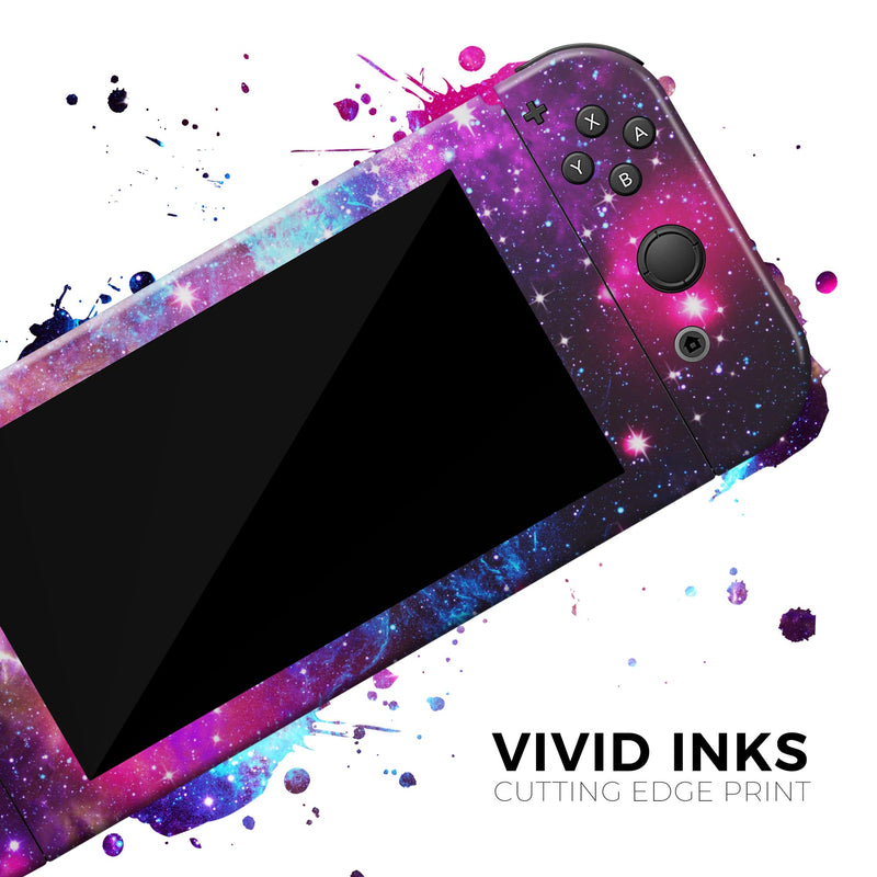 Bright Trippy Space - Skin Wrap Decal for Nintendo Switch Lite Console & Dock - 3DS XL - 2DS - Pro - DSi - Wii - Joy-Con Gaming Controller