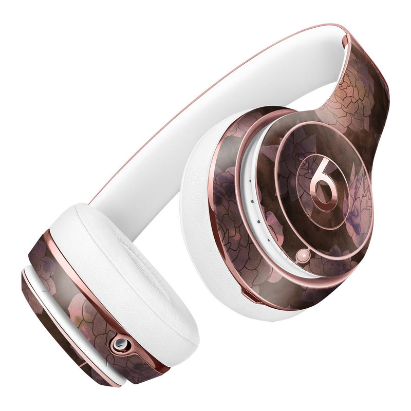 Brown Floral Succulents Full-Body Skin Kit for the Beats by Dre Solo 3 Wireless Headphones