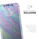 Iridescent Dahlia v1 - Skin-Kit compatible with the Apple iPhone 12, 12 Pro Max, 12 Mini, 11 Pro or 11 Pro Max (All iPhones Available)