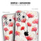 Karamfila Watercolo Poppies V15 - Skin-Kit compatible with the Apple iPhone 12, 12 Pro Max, 12 Mini, 11 Pro or 11 Pro Max (All iPhones Available)