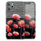 Karamfila Watercolo Poppies V7 - Skin-Kit compatible with the Apple iPhone 12, 12 Pro Max, 12 Mini, 11 Pro or 11 Pro Max (All iPhones Available)