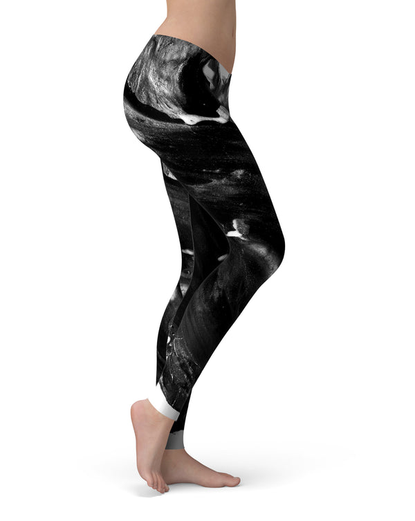 Liquid Abstract Paint V59 - All Over Print Womens Leggings / Yoga or Workout Pants