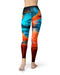 Liquid Abstract Paint V64 - All Over Print Womens Leggings / Yoga or Workout Pants