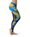 Liquid Abstract Paint V65 - All Over Print Womens Leggings / Yoga or Workout Pants