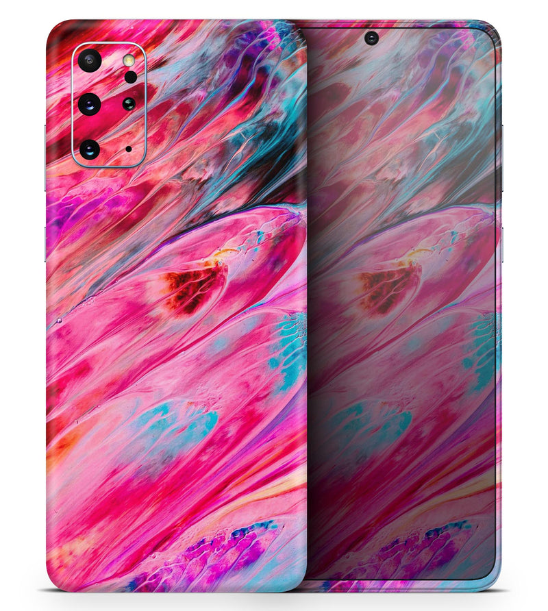 Liquid Abstract Paint V67 - Full Body Skin Decal Wrap Kit for Samsung Galaxy Phones