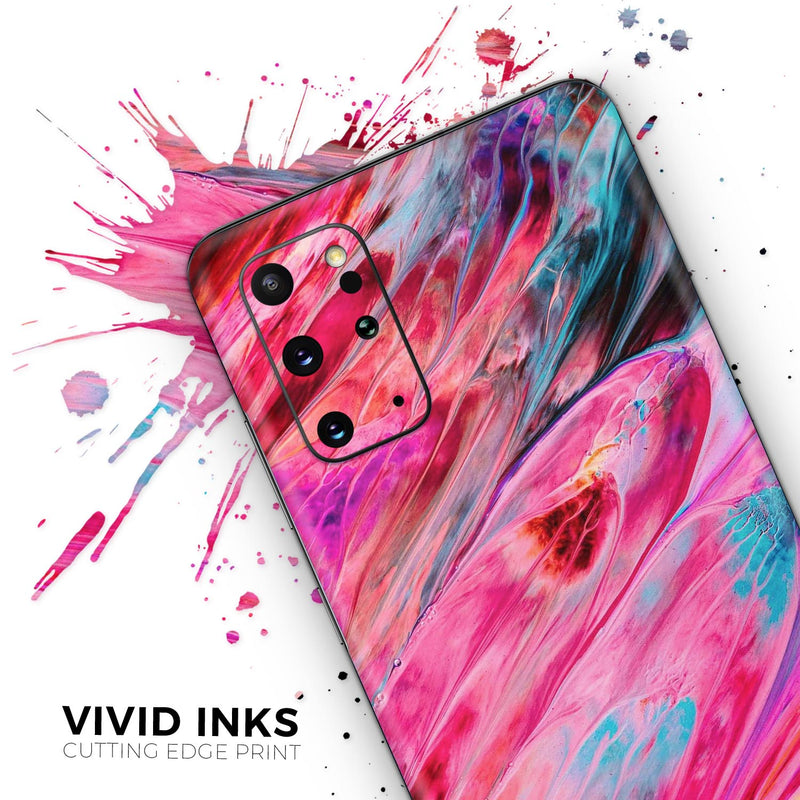 Liquid Abstract Paint V67 - Full Body Skin Decal Wrap Kit for Samsung Galaxy Phones
