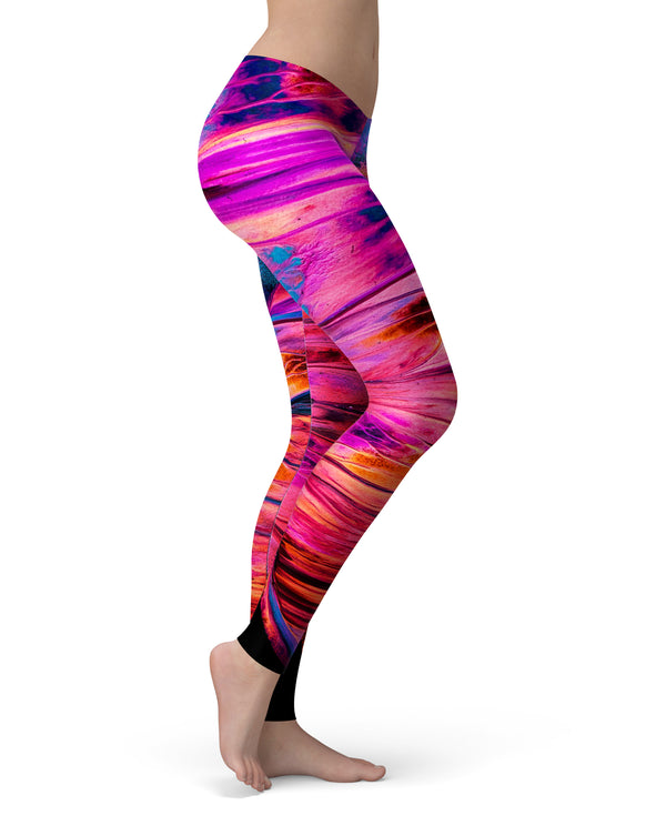 Liquid Abstract Paint V68 - All Over Print Womens Leggings / Yoga or Workout Pants