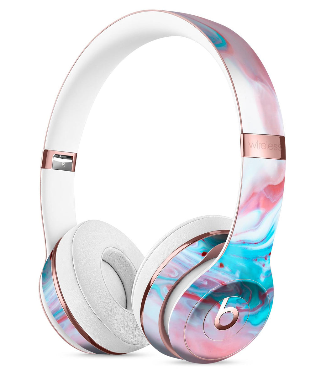 Marbleized Teal and Pink V2 Full Body Skin Kit for the Beats by