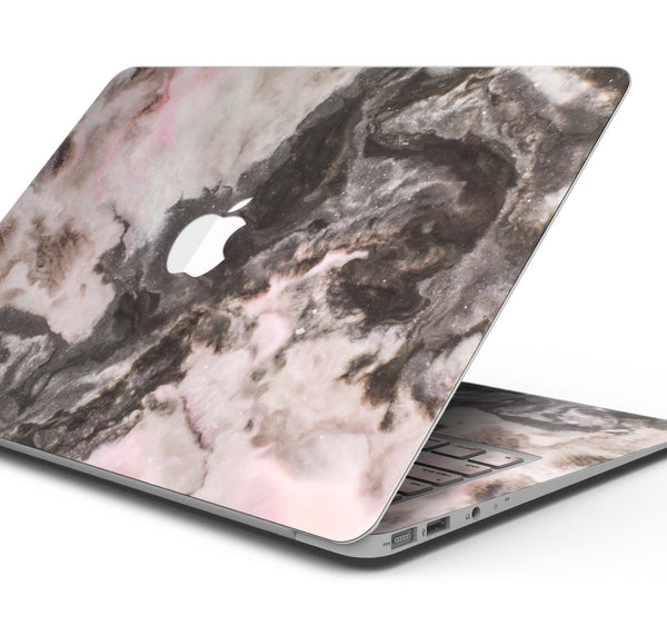 Modern Marble Coral Mix V1 - Skin Decal Wrap Kit Compatible with the Apple MacBook Pro, Pro with Touch Bar or Air (11", 12", 13", 15" & 16" - All Versions Available)