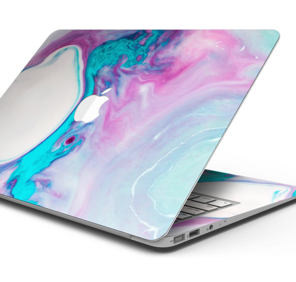 Modern Marble Cotton Candy Mix V2 - Skin Decal Wrap Kit Compatible with the Apple MacBook Pro, Pro with Touch Bar or Air (11", 12", 13", 15" & 16" - All Versions Available)