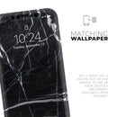 Natural Black & White Marble Stone - Skin-Kit for the Apple iPhone 11, 11 Pro or 11 Pro Max