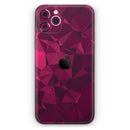 Pink and Red Geometric Triangles - Skin-Kit compatible with the Apple iPhone 12, 12 Pro Max, 12 Mini, 11 Pro or 11 Pro Max (All iPhones Available)
