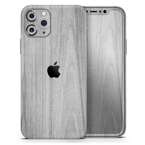 Smooth Gray Wood - Skin-Kit for the Apple iPhone 11, 11 Pro or 11 Pro Max