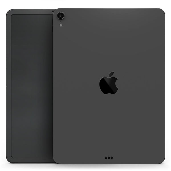 Solid Dark Gray - Full Body Skin Decal for the Apple iPad Pro 12.9", 11", 10.5", 9.7", Air or Mini (All Models Available)