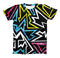 The Crazy Retro Squiggles V1 ink-Fuzed Unisex All Over Full-Printed Fitted Tee Shirt