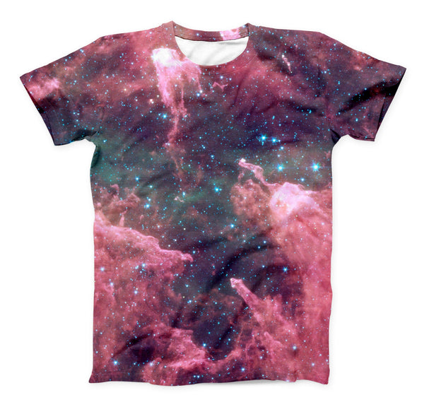 The Crimson Nebula ink-Fuzed Unisex All Over Full-Printed Fitted Tee Shirt