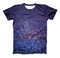 The Deep Blue with Gold Shimmering Orbs of Light ink-Fuzed Unisex All Over Full-Printed Fitted Tee Shirt