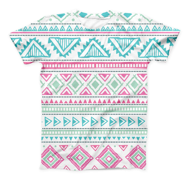 The Doodle Aztec Pattern ink-Fuzed Unisex All Over Full-Printed Fitted Tee Shirt