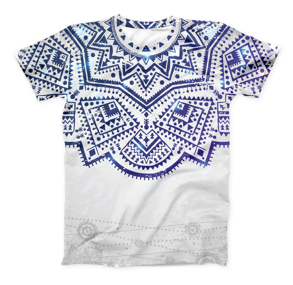 The Ethnic Indian Vector Ornament ink-Fuzed Unisex All Over Full-Printed Fitted Tee Shirt