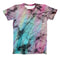 The Fibrous Watercolor ink-Fuzed Unisex All Over Full-Printed Fitted Tee Shirt