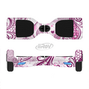 The White and Pink Birds with Floral Pattern Full-Body Skin Set for the Smart Drifting SuperCharged iiRov HoverBoard