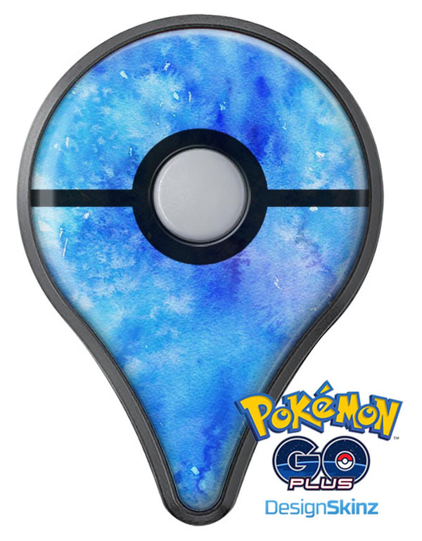 Washed Ocean Blue 402 Absorbed Watercolor Texture Pokémon GO Plus Vinyl Protective Decal Skin Kit