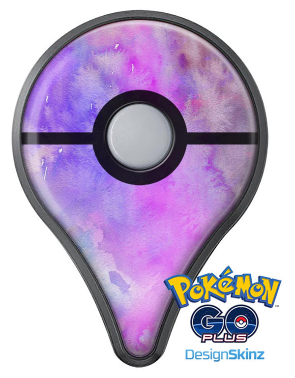 Washed Purple Absorbed Watercolor Texture Pokémon GO Plus Vinyl Protective Decal Skin Kit