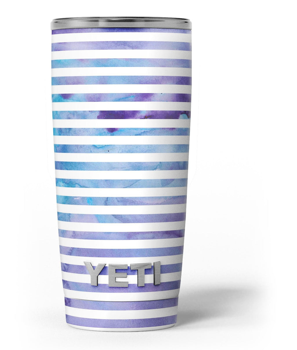 White Horizontal Stripes Over Purple and Blue Clouds - Skin Decal Viny –  TheSkinDudes