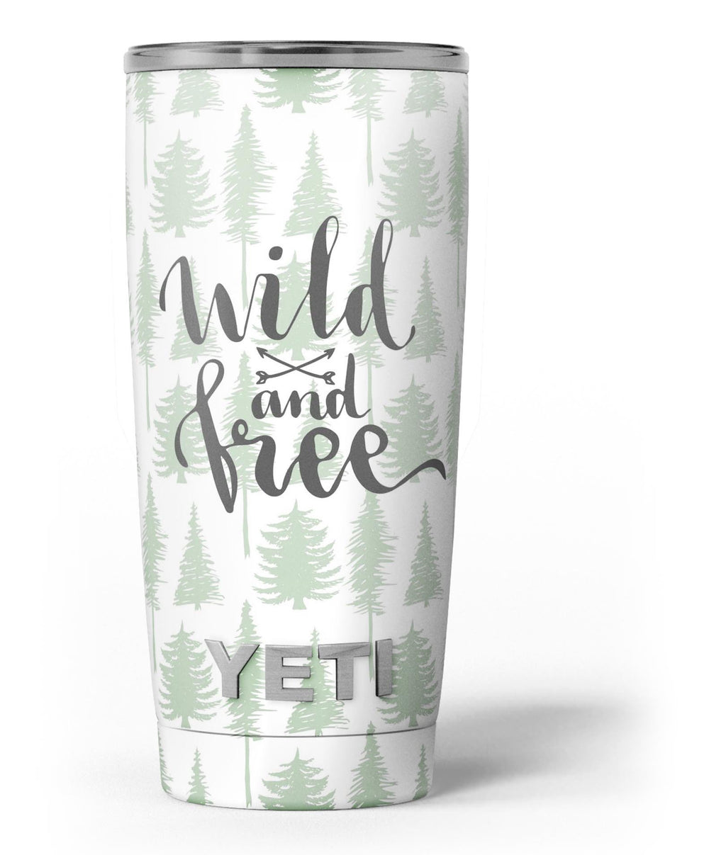 Skin for Yeti Rambler 20 oz Tumbler - Woodland Camo - Sticker Decal Wrap