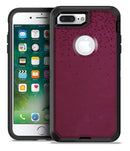 50 Shades of Burgandy Micro Hearts - iPhone 7 or 7 Plus Commuter Case Skin Kit