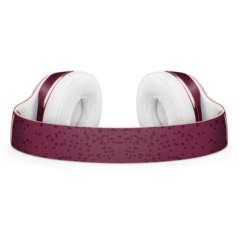 50 Shades of Burgandy Micro Hearts Full-Body Skin Kit for the Beats by Dre Solo 3 Wireless Headphones