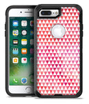50 Shades of Pink Micro Triangles - iPhone 7 or 7 Plus Commuter Case Skin Kit