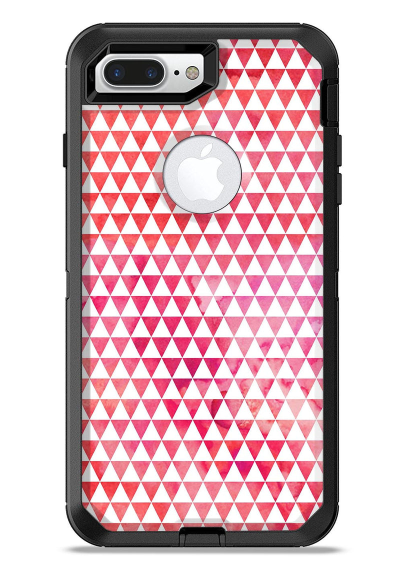 50 Shades of Pink Micro Triangles - iPhone 7 or 7 Plus Commuter Case Skin Kit