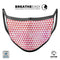 50 Shades of Pink Micro Triangles - Made in USA Mouth Cover Unisex Anti-Dust Cotton Blend Reusable & Washable Face Mask with Adjustable Sizing for Adult or Child