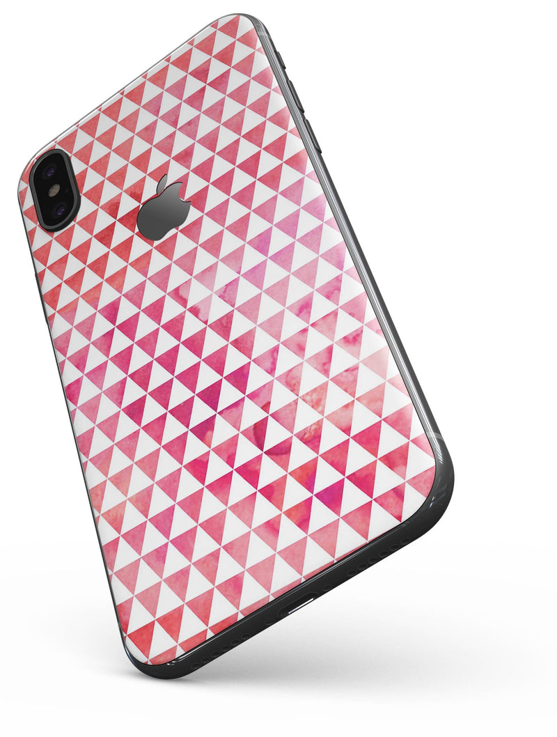 50 Shades of Pink Micro Triangles - iPhone X Skin-Kit