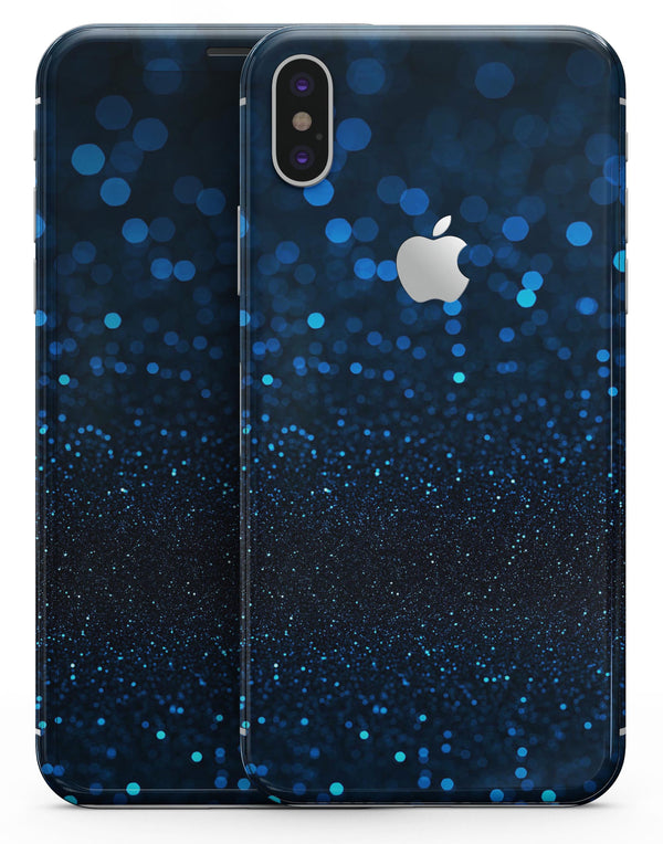 50 Shades of Unflocused Blue - iPhone X Skin-Kit