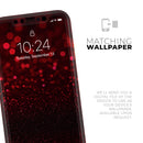 50 Shades of Unfocused Red - Skin-Kit for the Apple iPhone XR, XS MAX, XS/X, 8/8+, 7/7+, 5/5S/SE (All iPhones Available)
