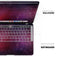 Abstract Fire & Ice V3 - Skin Decal Wrap Kit Compatible with the Apple MacBook Pro, Pro with Touch Bar or Air (11", 12", 13", 15" & 16" - All Versions Available)