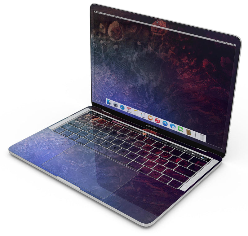 Abstract Fire & Ice V8 - Skin Decal Wrap Kit Compatible with the Apple MacBook Pro, Pro with Touch Bar or Air (11", 12", 13", 15" & 16" - All Versions Available)