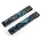 Abstract Black and Blue Overlap - Premium Decal Protective Skin-Wrap Sticker compatible with the Juul Labs vaping device