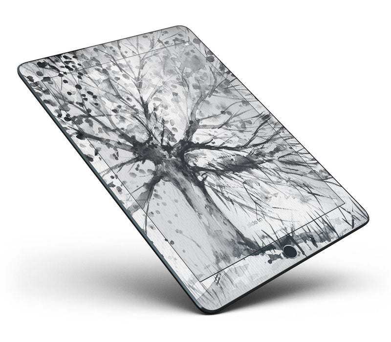 Abstract Black and White WaterColor Vivid Tree - iPad Pro 97 - View 7.jpg