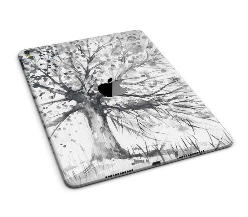 Abstract Black and White WaterColor Vivid Tree - iPad Pro 97 - View 5.jpg