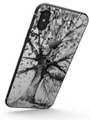 Abstract Black and White WaterColor Vivid Tree - iPhone X Skin-Kit